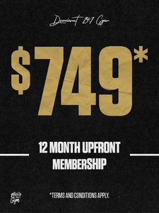 $749 12 MONTH UPFRONT MEMBERSHIP